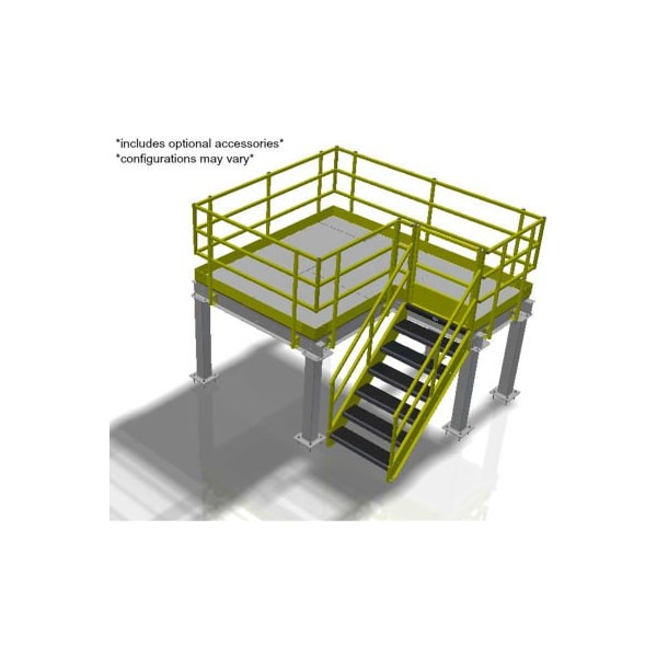 Bluff Mfg Bluff Value Engineered Mezzanine, 20'W x 20'D x 8'H MEZ-20208-BDRD - main